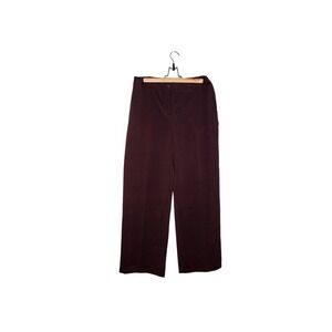 Evan Picone Stretch Trouser Pants Burgundy Purple Size 12